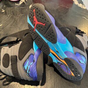 Size 6.5Y Jordan 8 Retro Aqua 2015